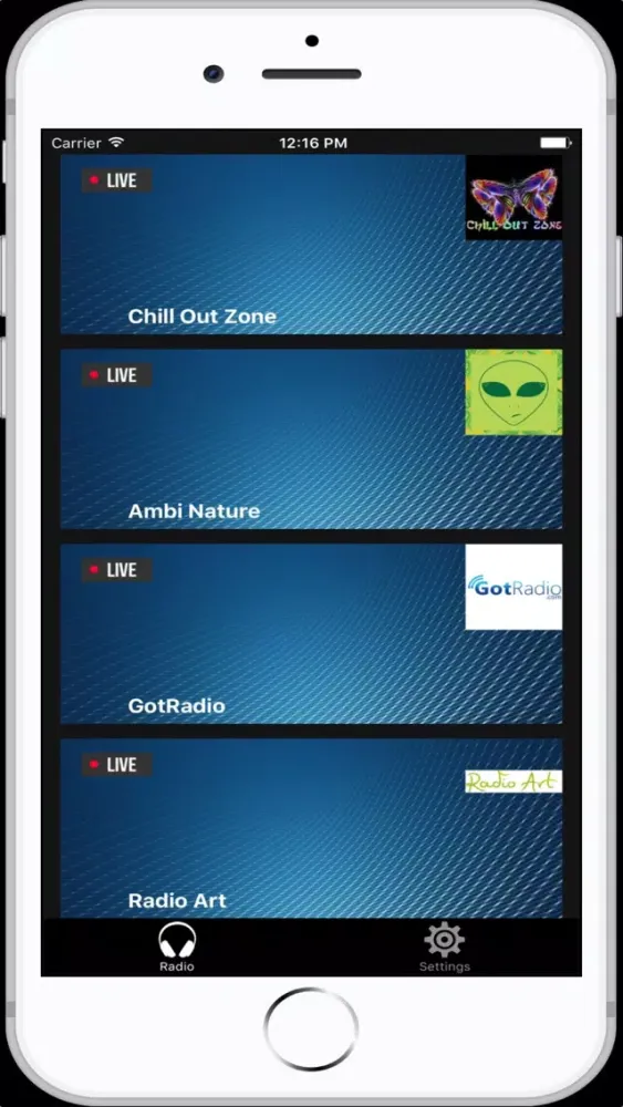 Capturas de tela do Relaxation & Meditation Radios