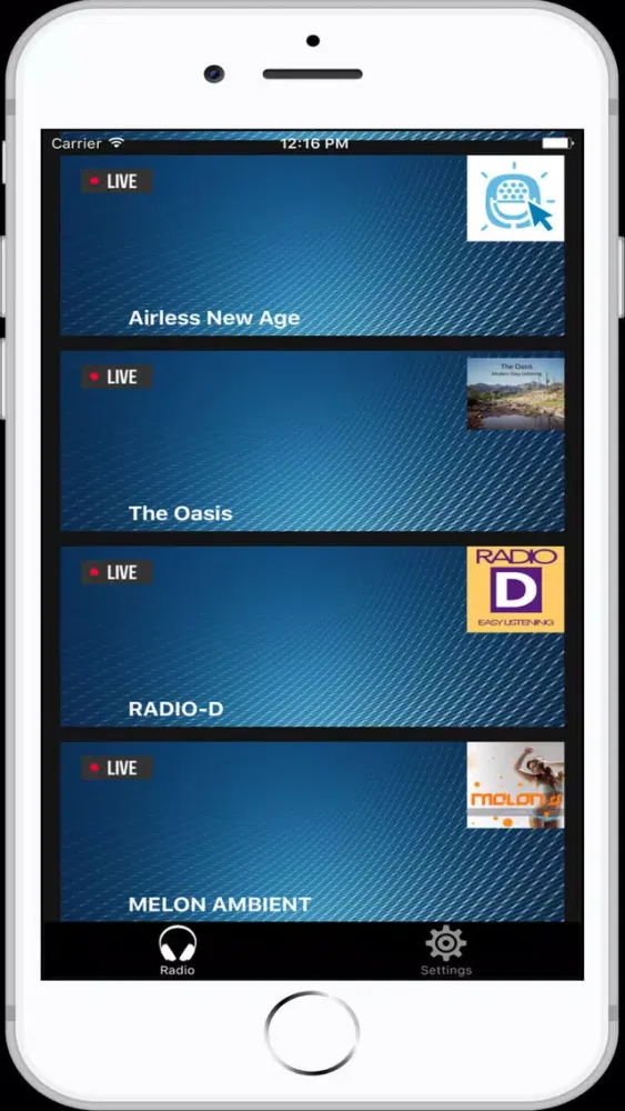 Capturas de tela do Relaxation & Meditation Radios