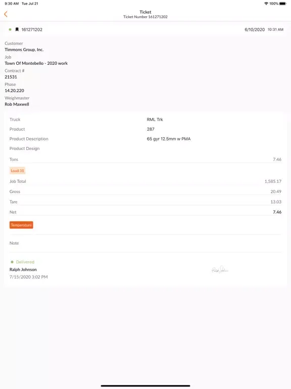 Captures d'écran de JOBslip iPad 