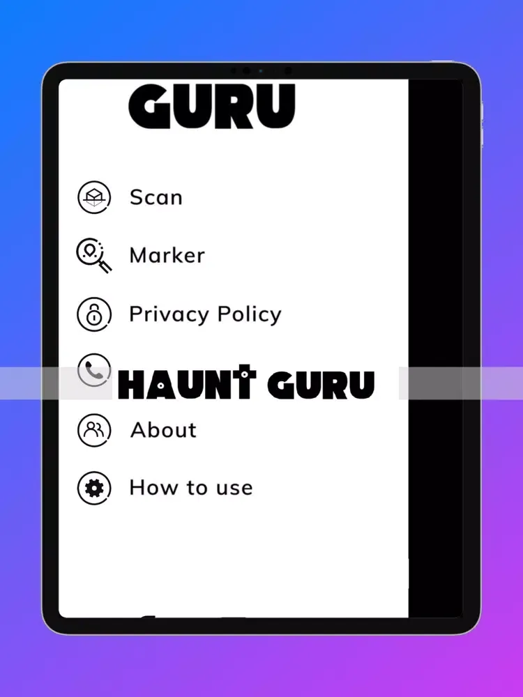 Haunt Guru iPad  Screenshots