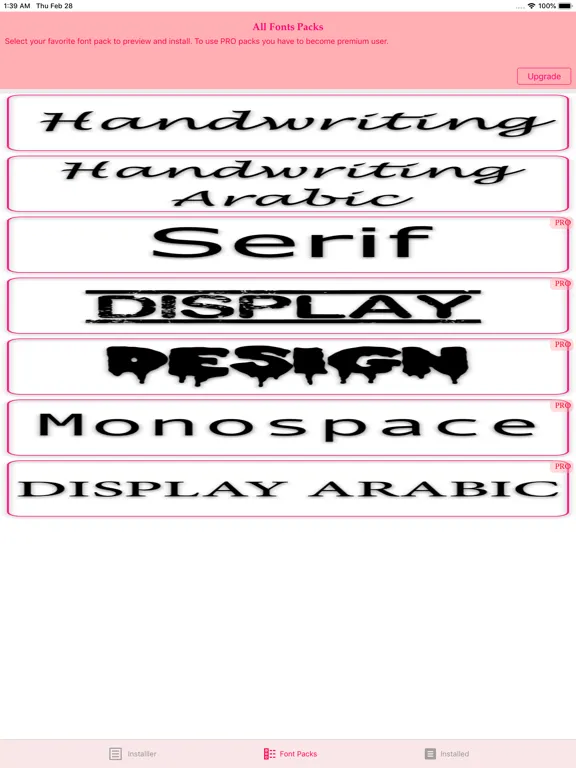 CFonts iPad  स्क्रीनशॉट