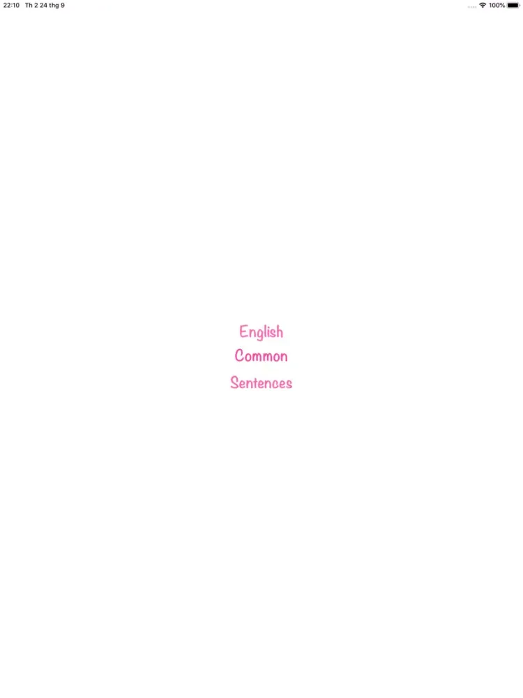 Capturas de pantalla de Common Speaking Sentences iPad 