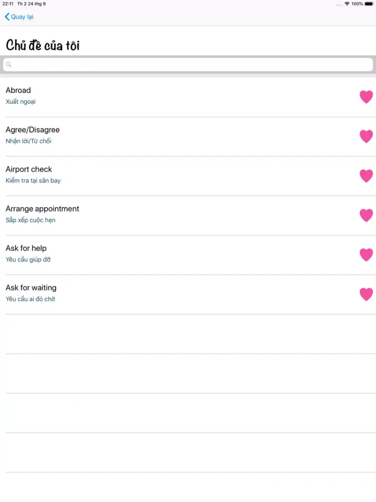 Capturas de pantalla de Common Speaking Sentences iPad 
