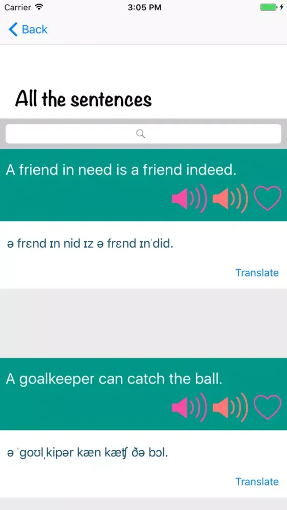 Capturas de pantalla de Common Speaking Sentences