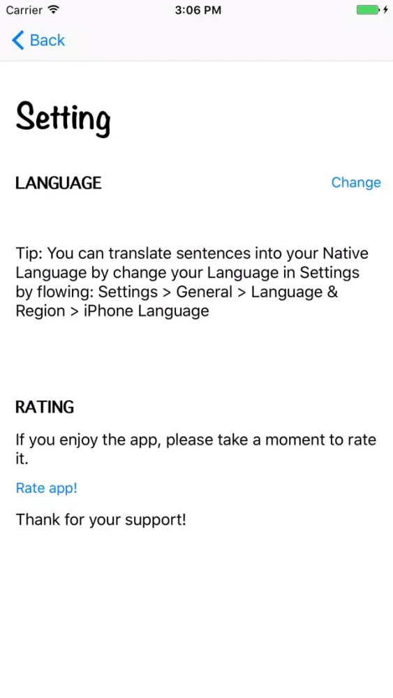 Capturas de pantalla de Common Speaking Sentences