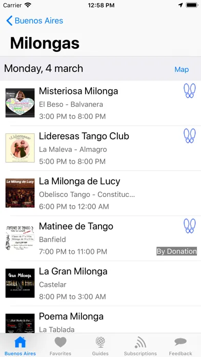 Tangkapan layar Hoy Milonga Club