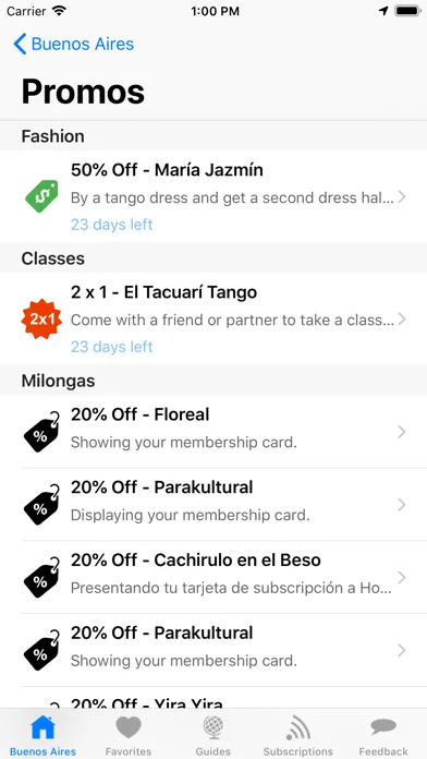Tangkapan layar Hoy Milonga Club