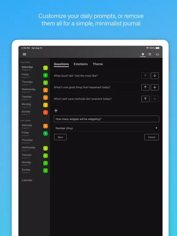 Grapefruit Journal iPad  Screenshots