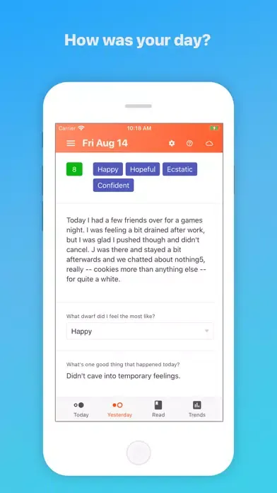 Grapefruit Journal Screenshots