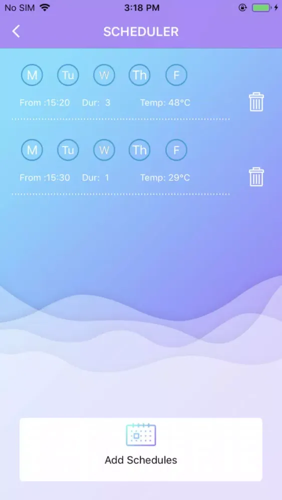 Capturas de pantalla de Standard Droid Water Heater