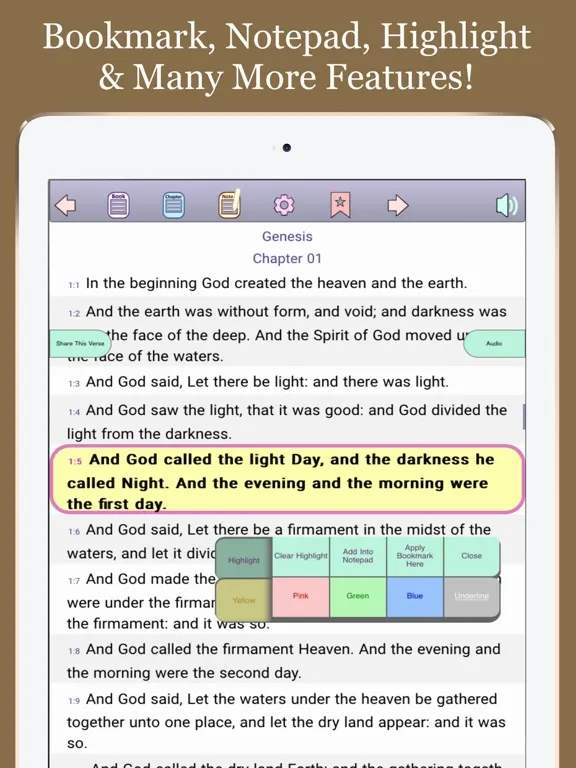 Zrzuty ekranu 1611 King James Bible Offline iPad 