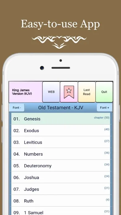 Zrzuty ekranu 1611 King James Bible Offline