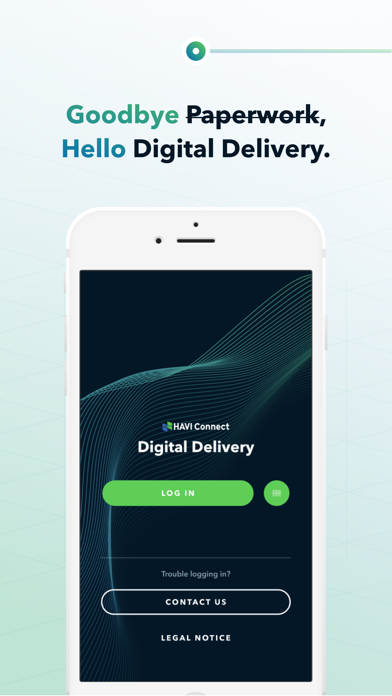 HAVI Digital Delivery Screenshots