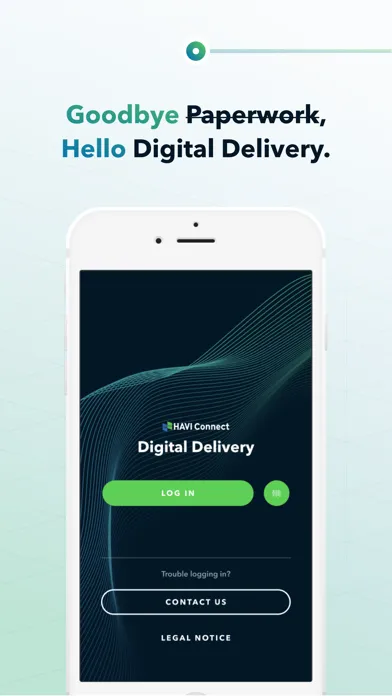 Tangkapan skrin HAVI Digital Delivery