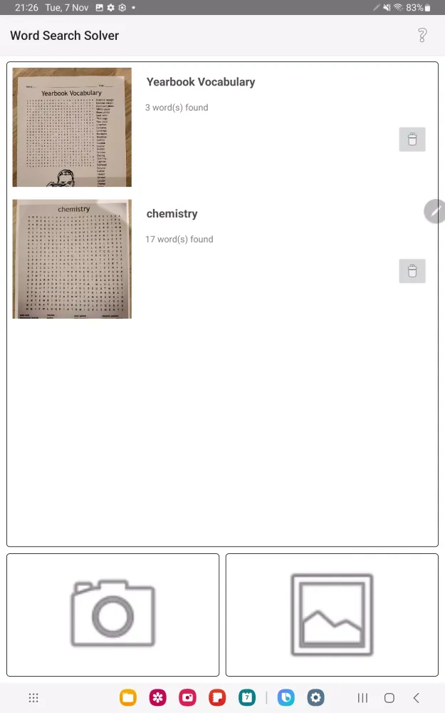 Word Search Scanner and Solver Screenshots