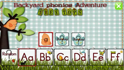Capturas de tela do Backyard Phonics Adventure