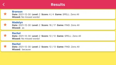 Tangkapan skrin Sight Word Mastery: Zeno Words