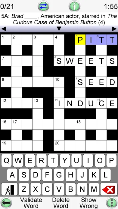 Captures d'écran de Crossword Unlimited