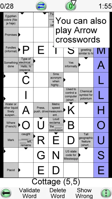 Captures d'écran de Crossword Unlimited