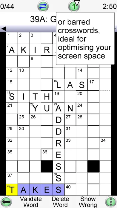 Captures d'écran de Crossword Unlimited