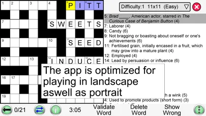 Captures d'écran de Crossword Unlimited