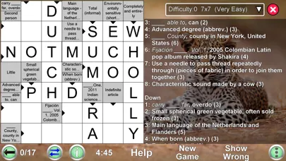 Captures d'écran de Crossword Unlimited