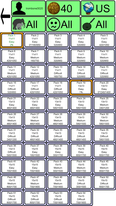 Tangkapan layar Crossword
