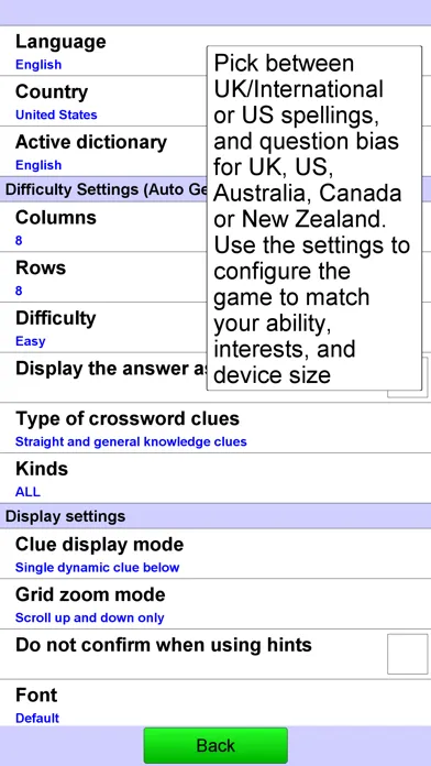 Tangkapan layar Crossword