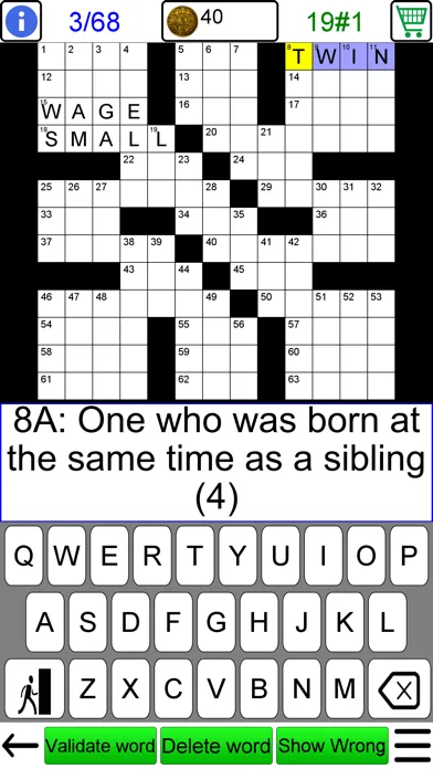 Tangkapan layar Crossword