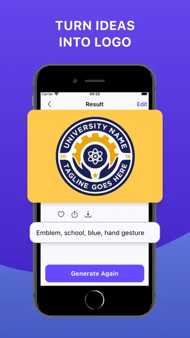 Capturas de tela do AI Logo Generator Brand Maker