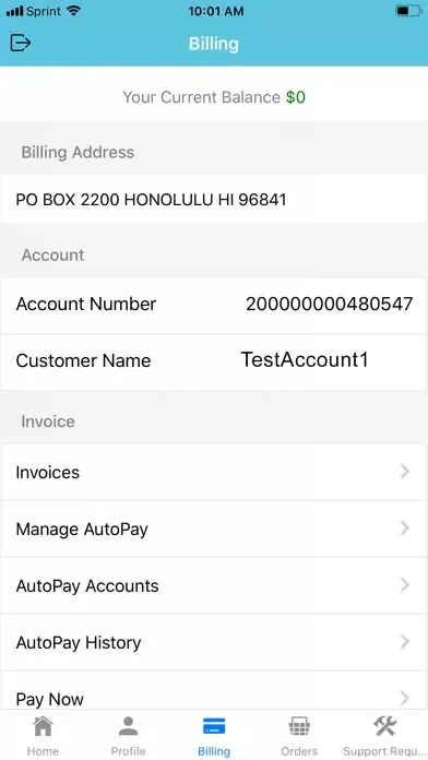 HT My Account स्क्रीनशॉट