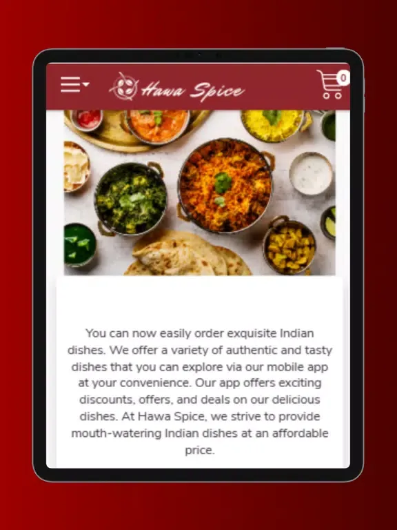 Hawa Spice iPad  Screenshots