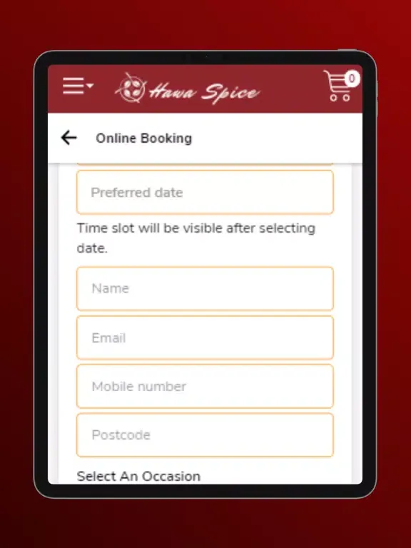 Hawa Spice iPad  Screenshots