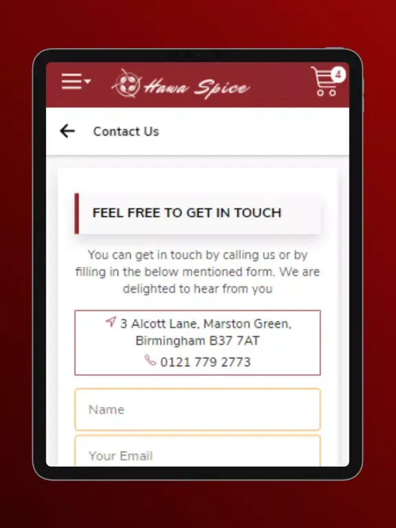 Hawa Spice iPad  Screenshots