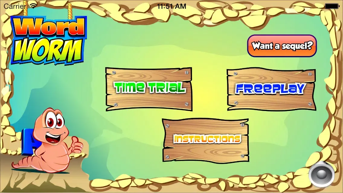 Capturas de pantalla de Word Worm for iPhone