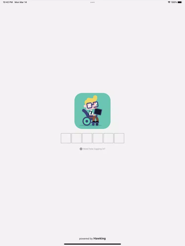 Hawking Chatbot iPad  스크린샷