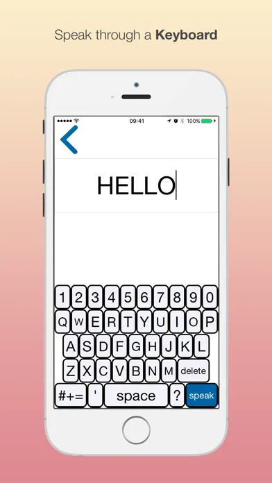 Talkative: Assistive Speech Screenshots
