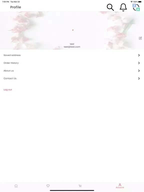 Tangkapan layar Flower-Sale iPad 