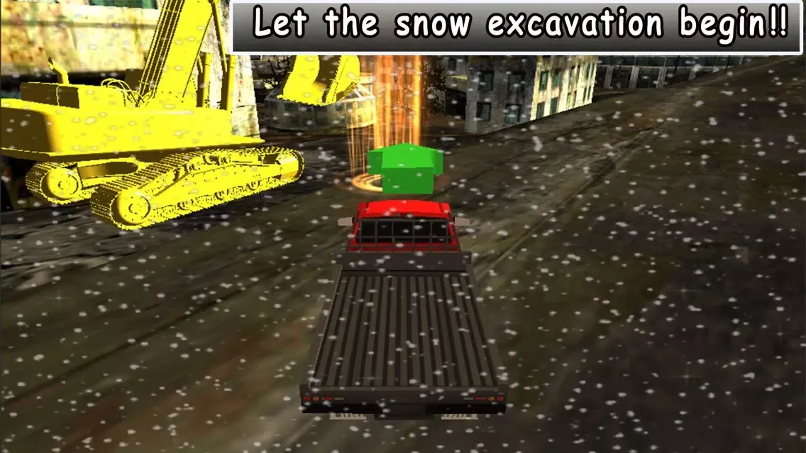 ภาพหน้าจอของ Snow Plow Truck Excavator Simulator 3D - Snowplow