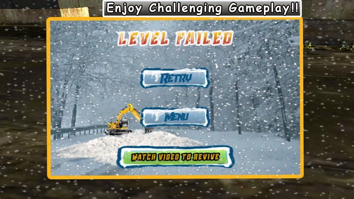 ภาพหน้าจอของ Snow Plow Truck Excavator Simulator 3D - Snowplow