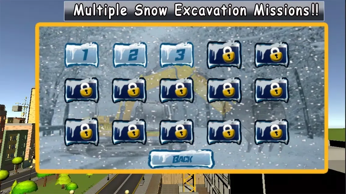 ภาพหน้าจอของ Snow Plow Truck Excavator Simulator 3D - Snowplow