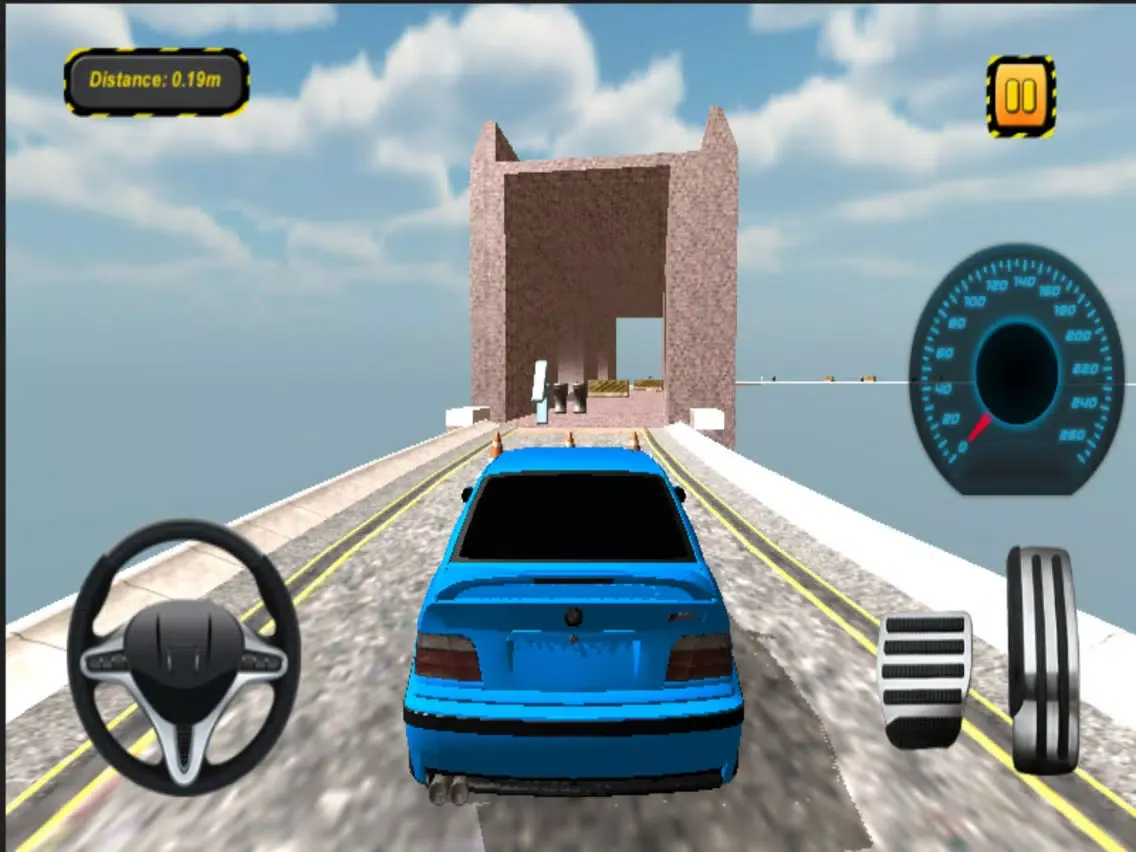 impossible car track driving: Track Driving 3D iPad  سکرین شاٹس