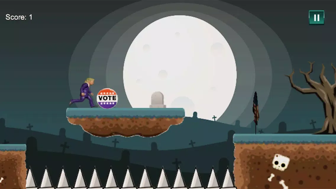 ภาพหน้าจอของ Trump Jump - White House President Trump Run 2016