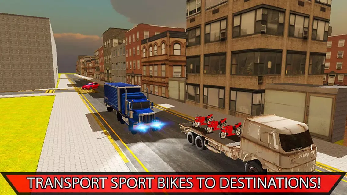 Capturas de pantalla de Sports Bike Transporter Truck