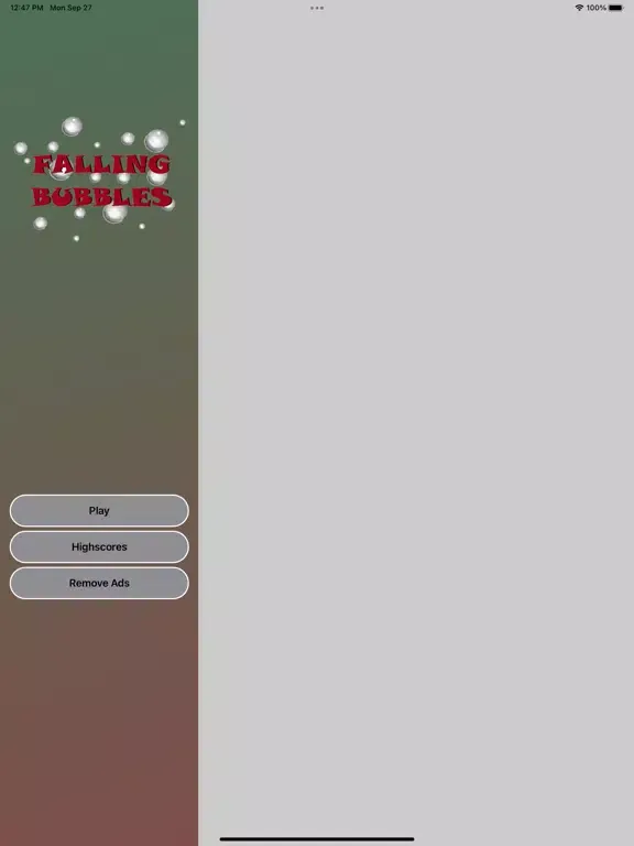 Fallin Bubbles iPad 应用截图