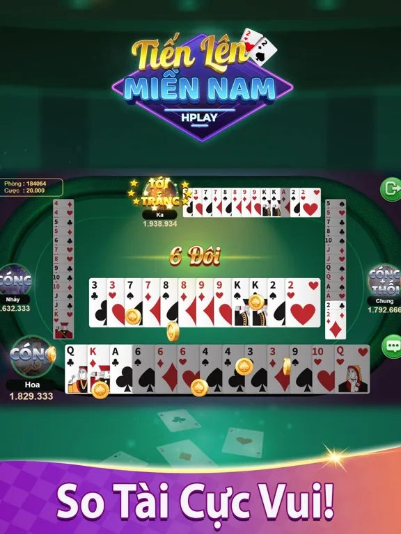 Zrzuty ekranu Tiến Lên Miền Nam HPlay iPad 