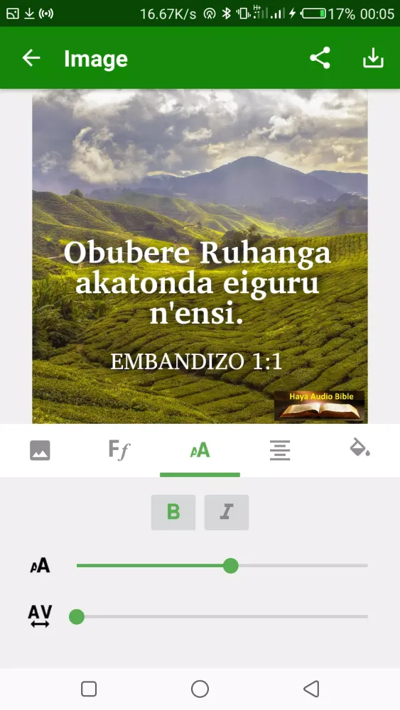Ảnh chụp màn hình của Haya Audio Bible