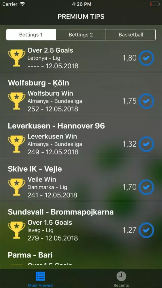 Betting Tips Premium - Daily স্ক্রিনশট