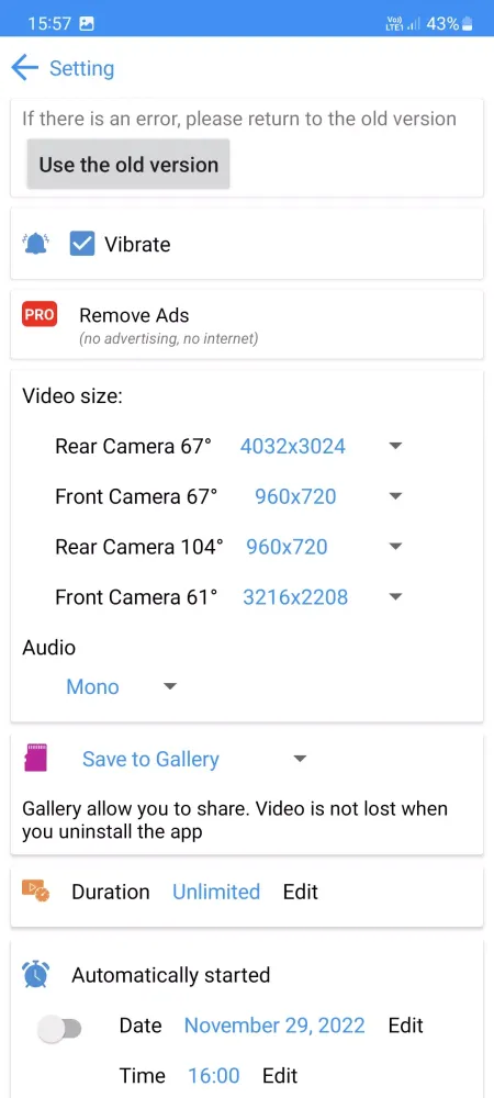 CamBr2 record when screen off سکرین شاٹس