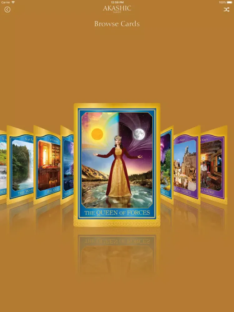 Скриншоты Akashic Tarot iPad 